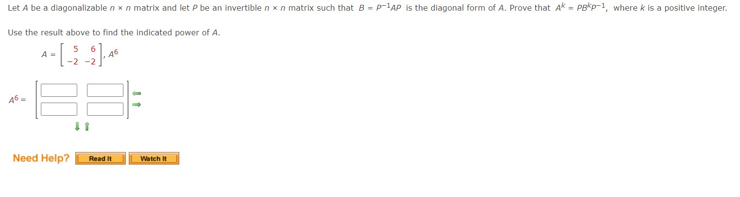 Solved Let A Be A Diagonalizable N X N Matrix And Let P Be | Chegg.com ...