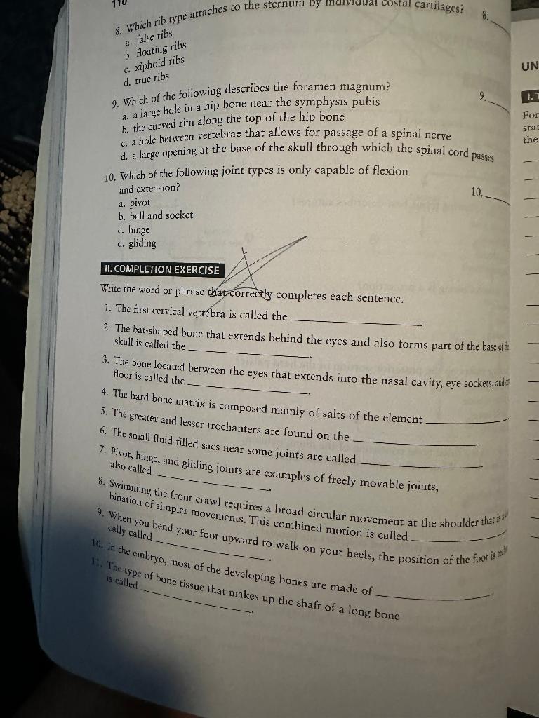 Solved 1. What cells dissolve bone matrix? a. osteoblasts b.