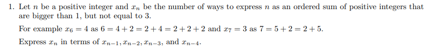 Solved 1. Let n be a positive integer and In be the number | Chegg.com