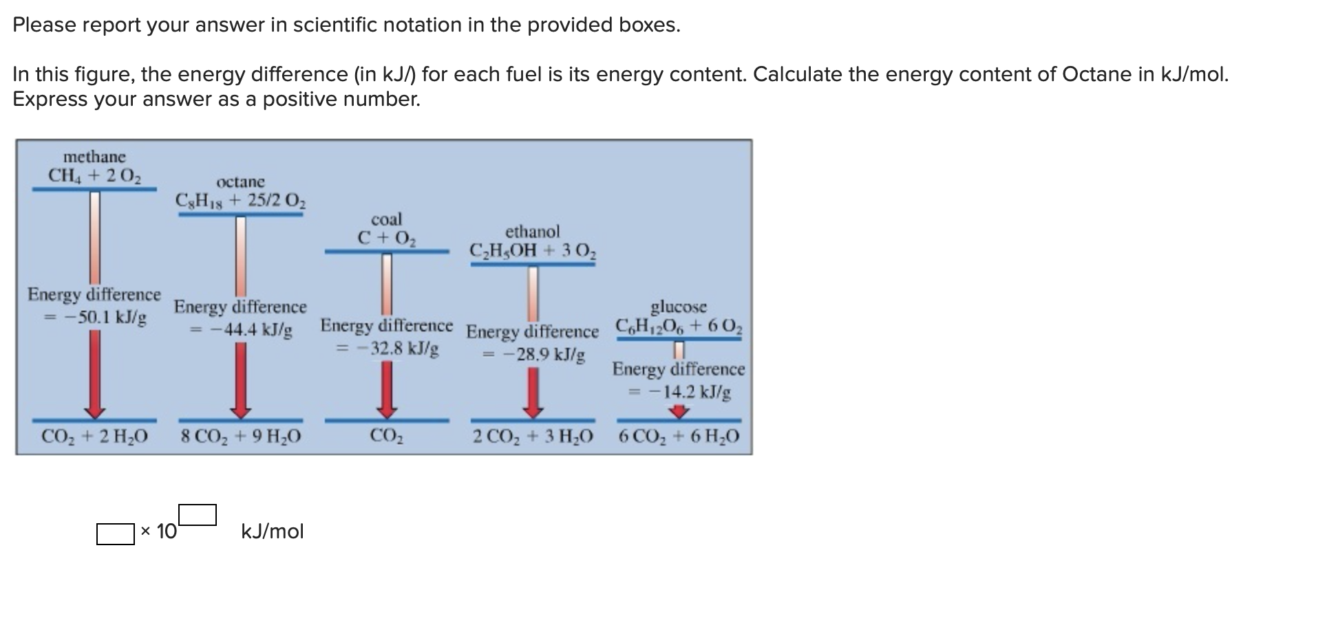Solved Please report your answer in scientific notation in