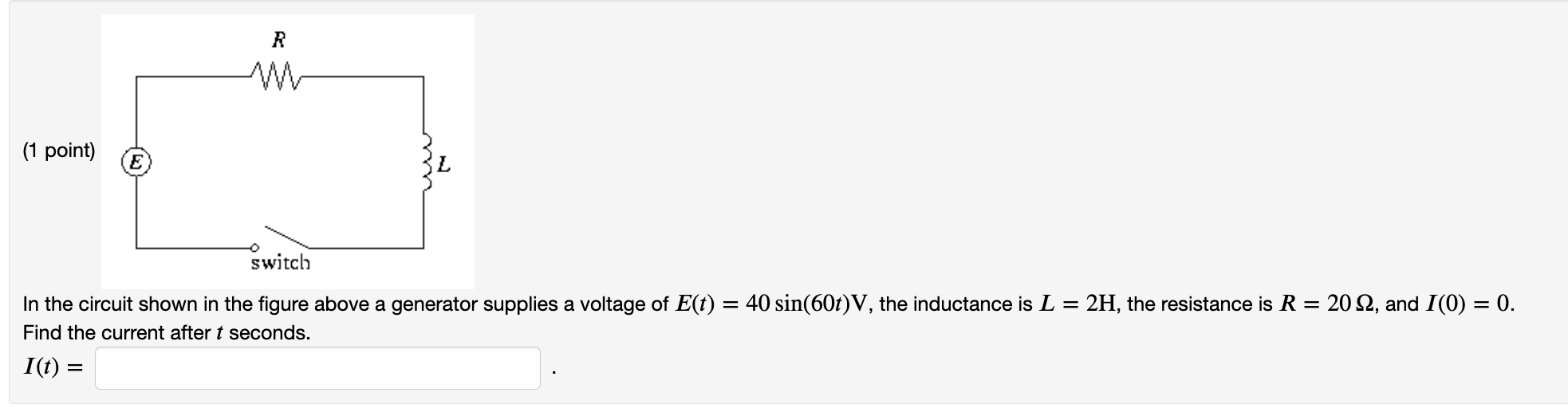 Solved In the circuit shown in the figure above a generator | Chegg.com