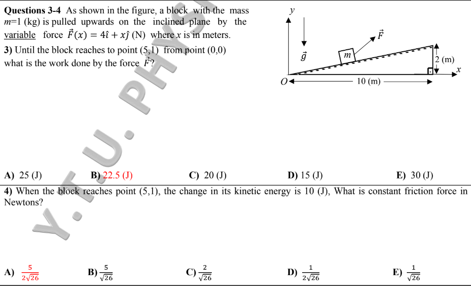 Solved Questions 3 4 As Shown In The Figure A Block With