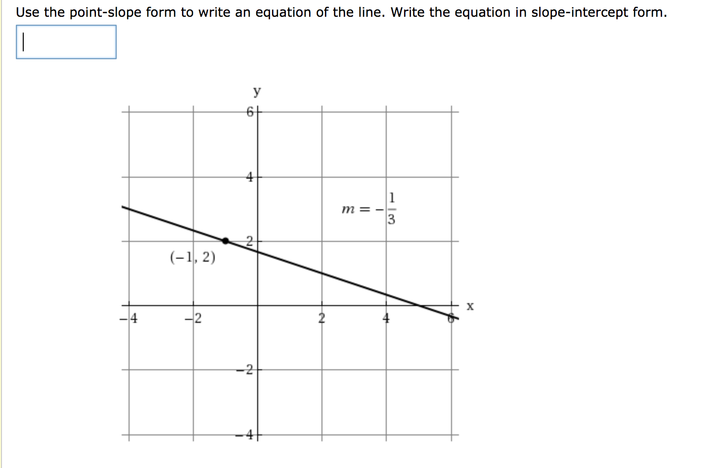 is the equation y 1=7(x 2) in point slope form