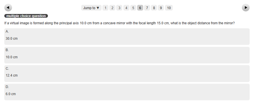 Solved If a virtual image is formed along the principal axis | Chegg.com
