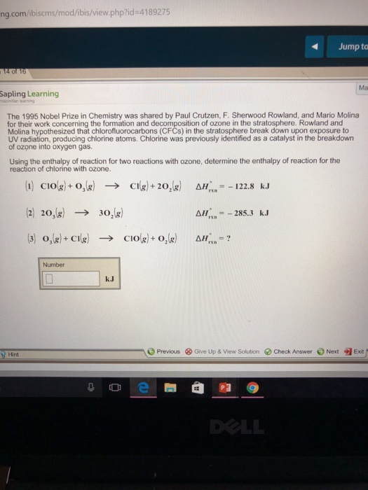 Solved Using The Enthalpy Of Reaction For Two Reactions With Chegg Com