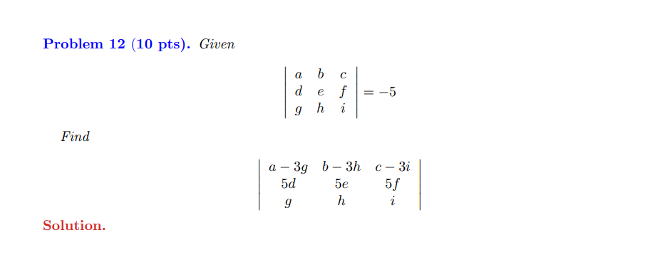 Solved Problem 12 (10 Pts). Given Find Solution. A B C D E F | Chegg.com