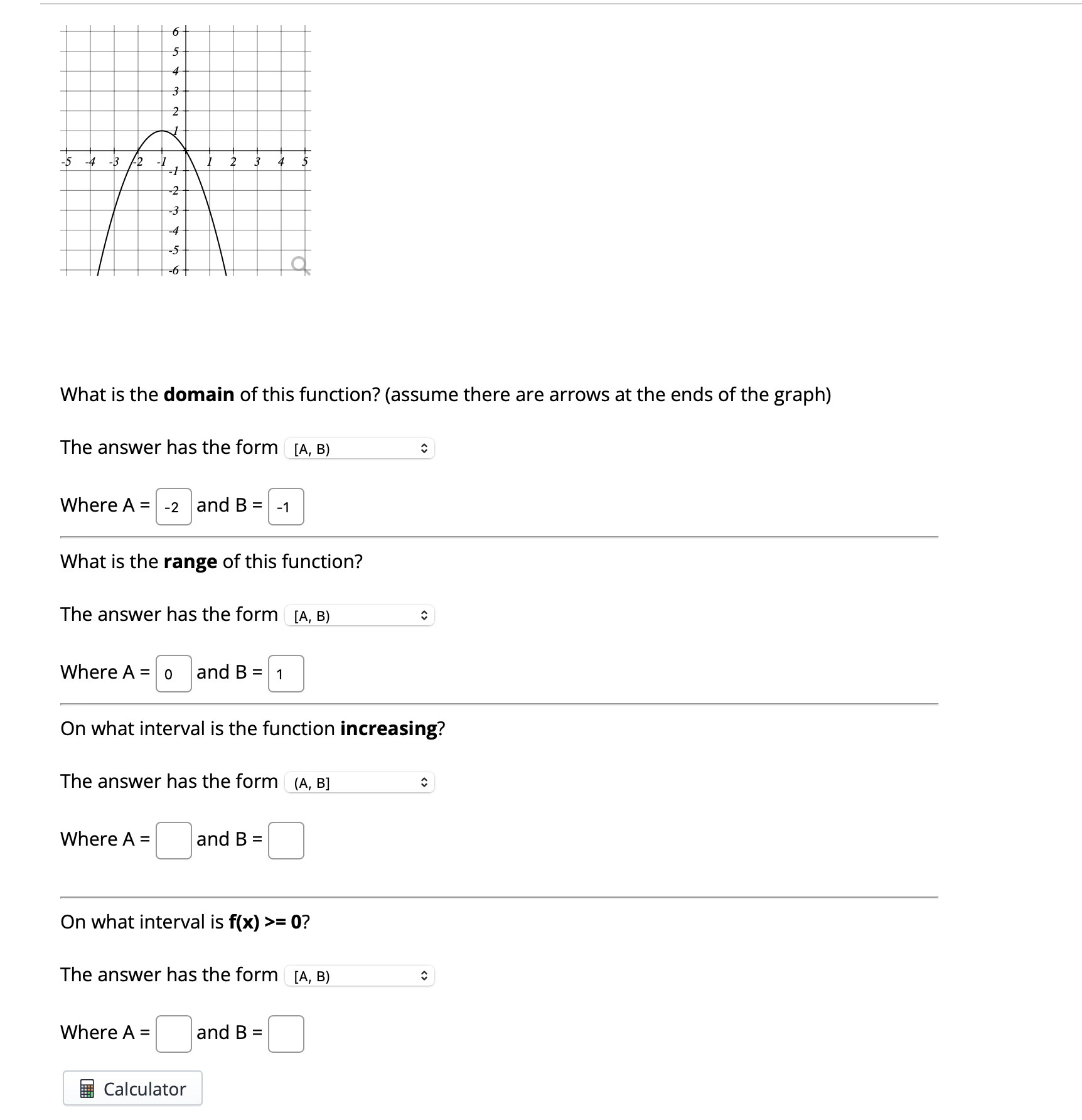 Solved What is the domain of this function? (assume there