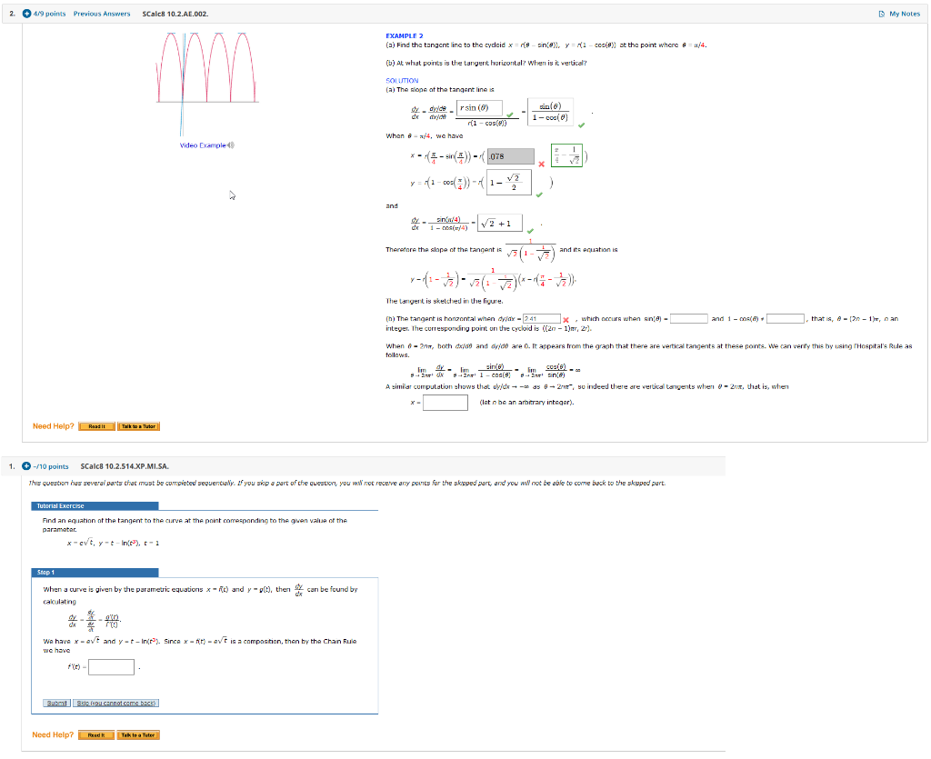 Solved 2 4 9 Points Previous Answers Scalc8 10 2 Ae 002 Chegg Com