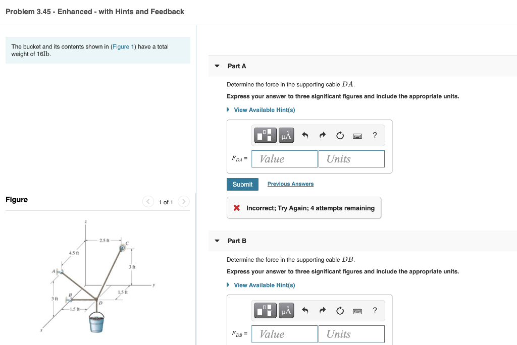 Solved Problem 3.45 - Enhanced - With Hints And Feedback | Chegg.com