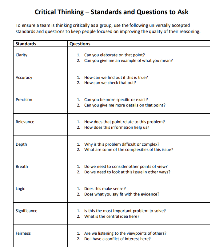 critical thinking questions examples with answers for students