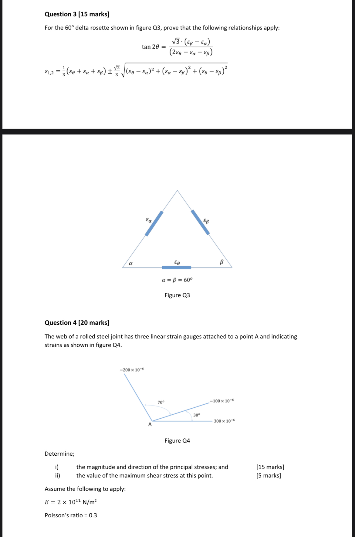 Question 3 [15 marks] For the 60^(@) delta rosette | Chegg.com