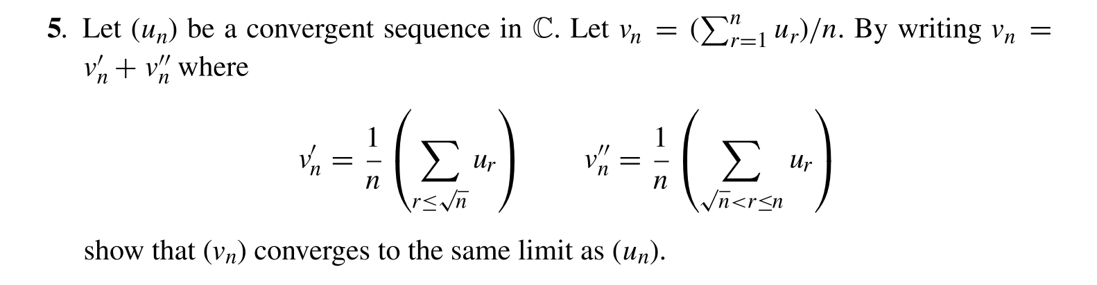 LIMIT SEQUENCE UN AND VN visual data 8