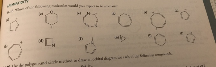 Solved AROMATICITY 14 18 Which Of The Following Molecules Chegg