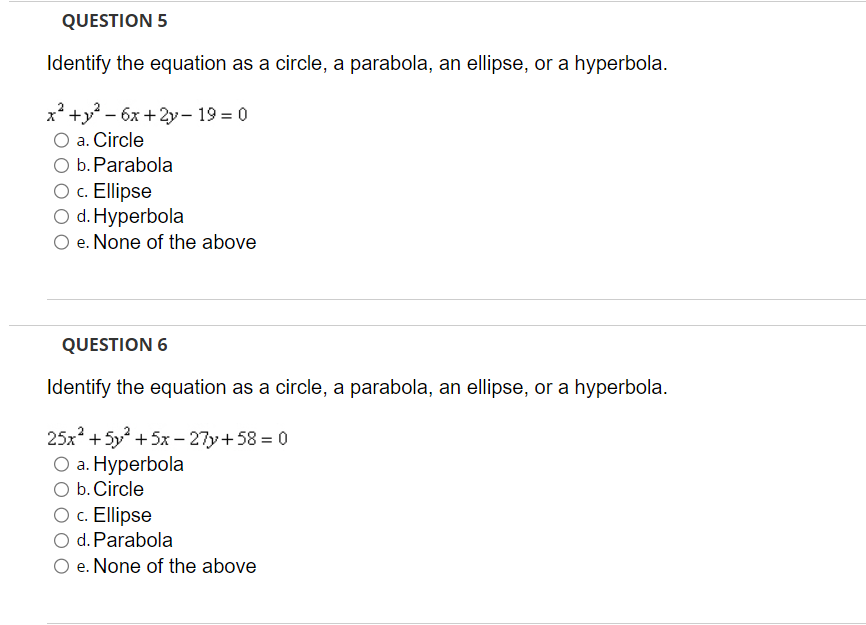 solved-identify-the-equation-as-a-circle-a-parabola-an-chegg