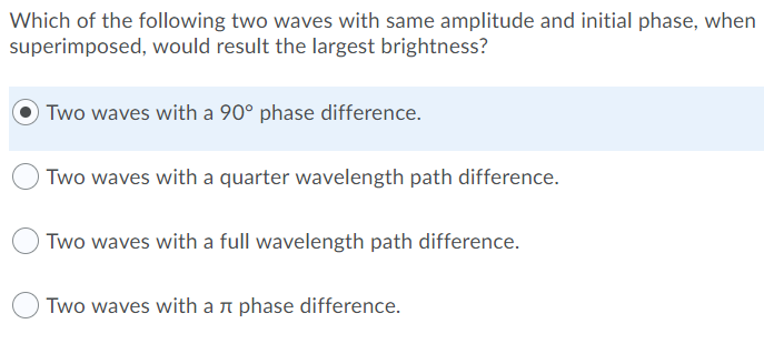 Solved Which of the following two waves with same amplitude | Chegg.com
