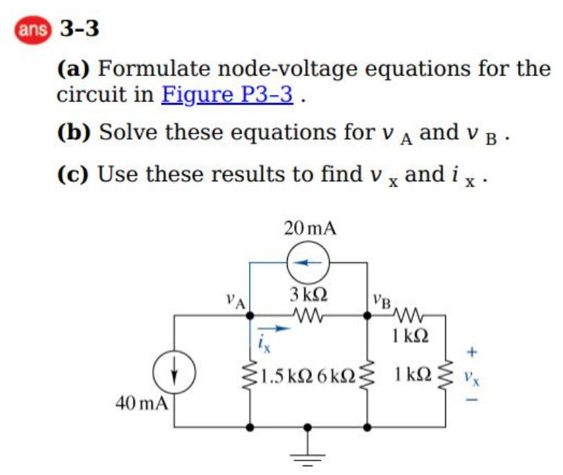 Solved (a) Formulate Node-voltage Equations For The Circuit | Chegg.com