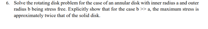 Solved 6. Solve the rotating disk problem for the case of an | Chegg.com