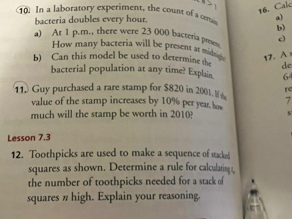 Solved >1 10. In A Laboratory Experiment, The Count Of A | Chegg.com