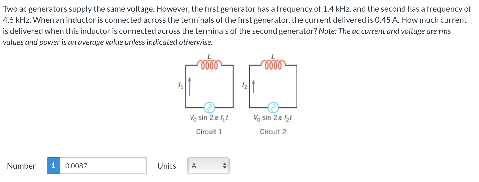 Solved Two ac generators supply the same voltage. However, | Chegg.com