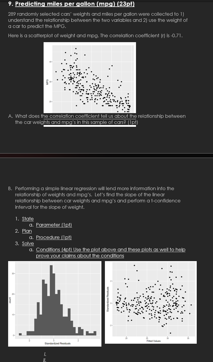 Solved B. Performing A Simple Linear Regression Will Lend | Chegg.com