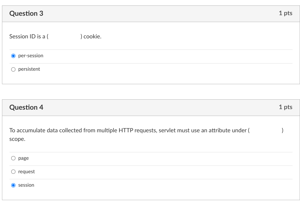 Solved Web application uses ( ) to relate one HTTP request | Chegg.com