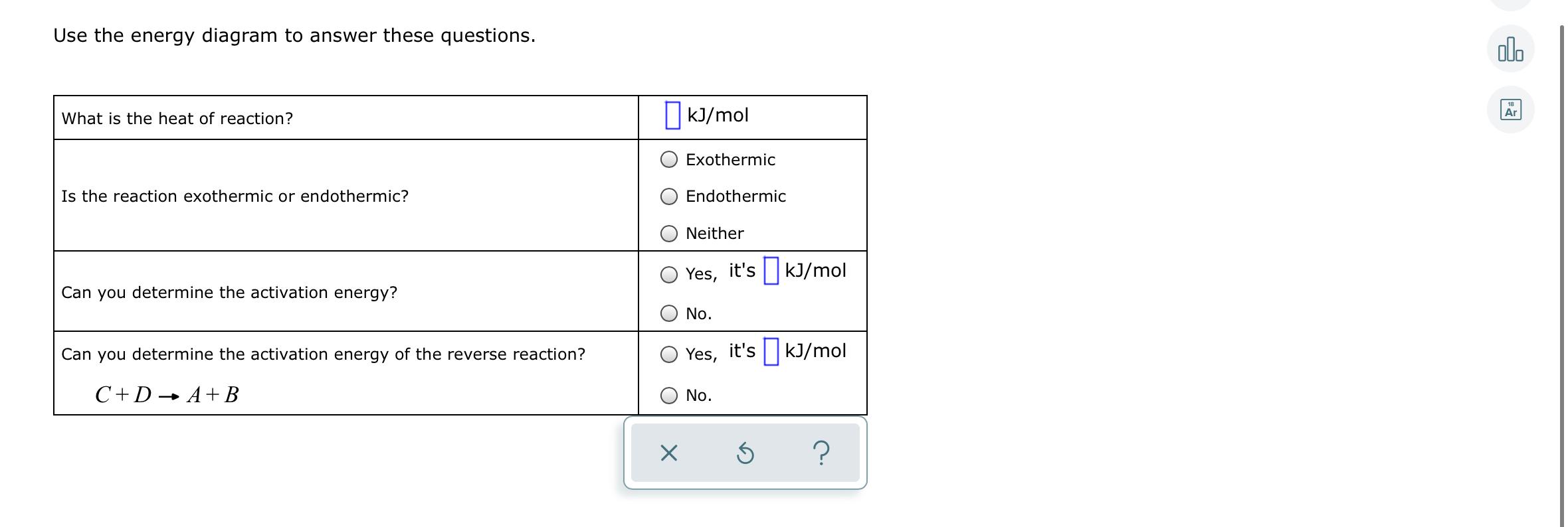 Solved Consider A Hypothetical Chemical Reaction: A+B - C +D | Chegg.com