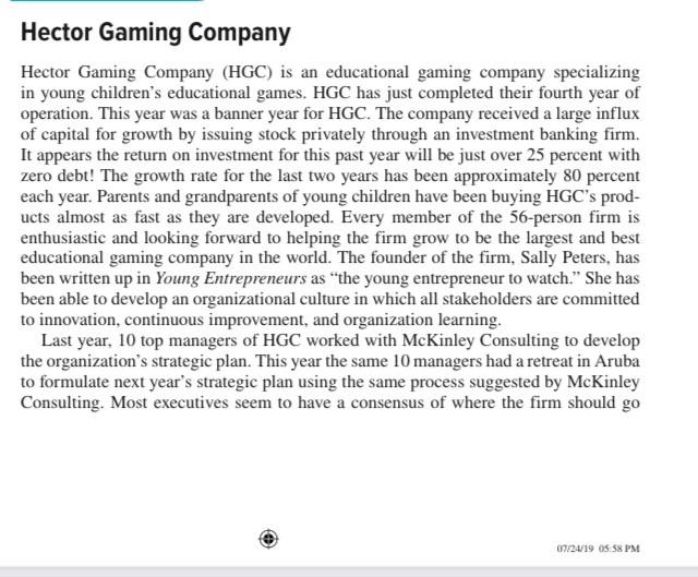 case study hector gaming company