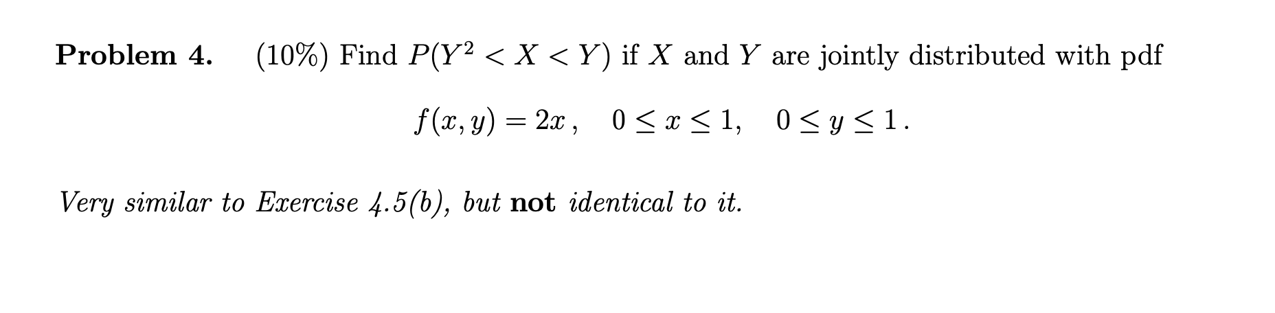 Solved Problem 4. (10%) Find P(Y?