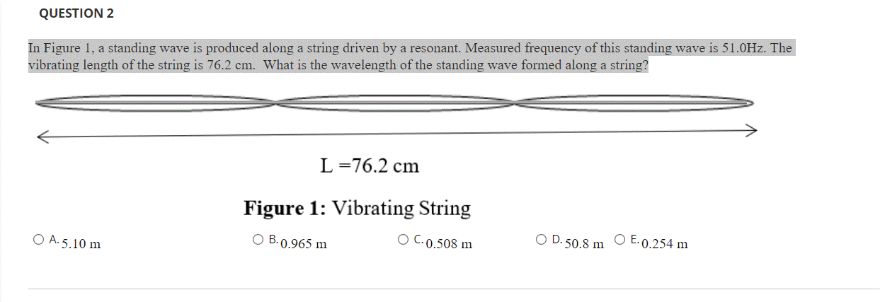 Solved In Figure 1, a standing wave is produced along a | Chegg.com