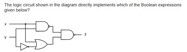 (Solved) : Logic Circuit Shown Diagram Directly Implements Boolean ...