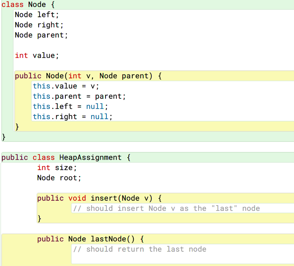 Problem 1. Return the “last” node (100 pt) The main