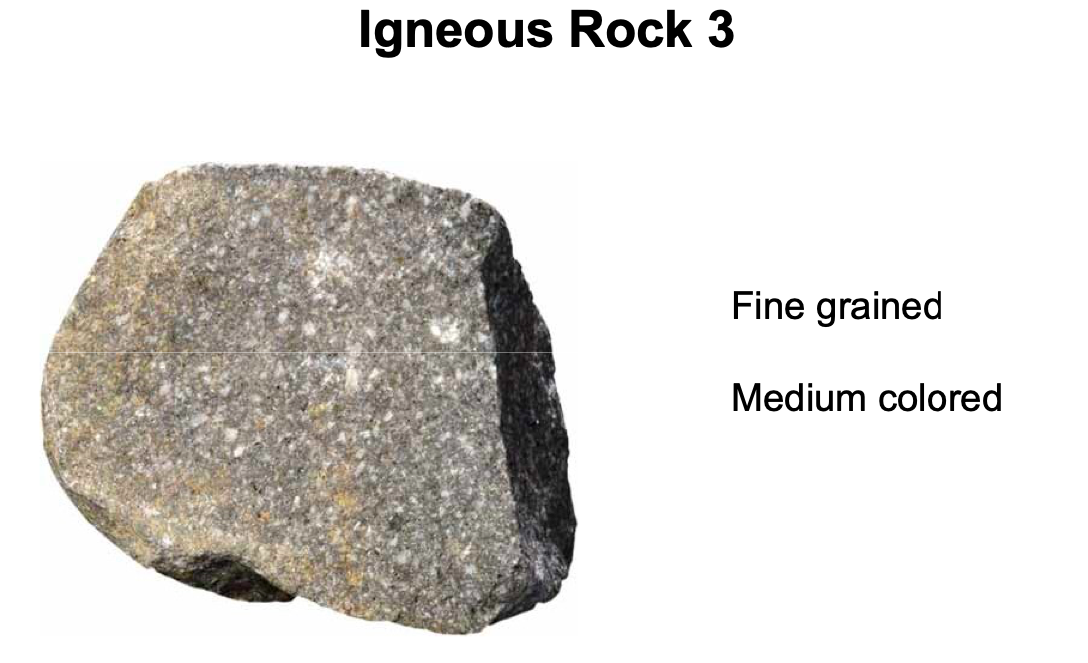 Solved Igneous Rock 1 Dark, fine grained Igneous Rock 2