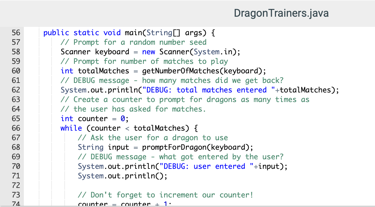 Solved 11.15 Dragon Trainers With Methods Intro - Lab For | Chegg.com