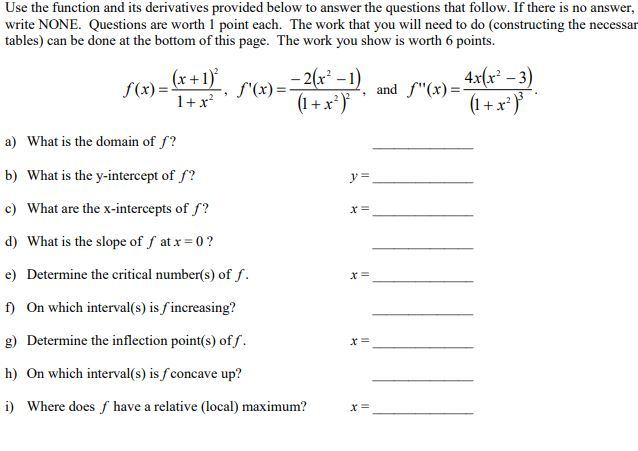 Solved Please help me and show all of your work, I am more | Chegg.com