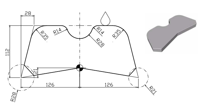 Solved Provide the CNC program for this Corner rounding and | Chegg.com