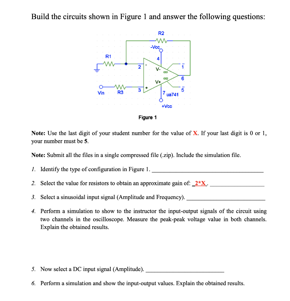 Solved Build the circuits shown in Figure 1 and answer the | Chegg.com