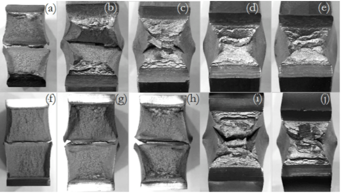 Percent Shear Graph Solved The figure below shows the fracture surfaces for two | Chegg.com