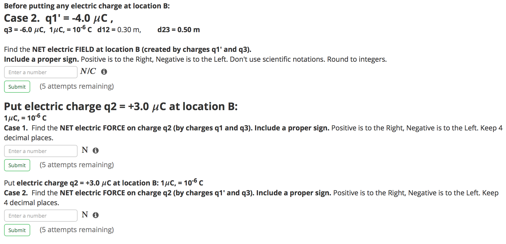 Solved Before putting any electric charge at location B: | Chegg.com