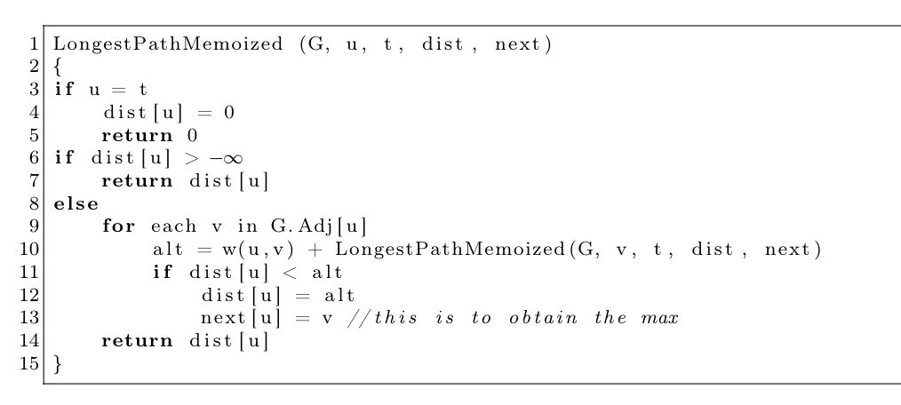 Longest Path Memoized solution from Problem Set 7: | Chegg.com