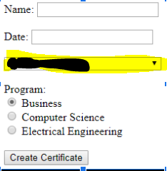 Solved Please use HTML and JavaScript Create a program as | Chegg.com