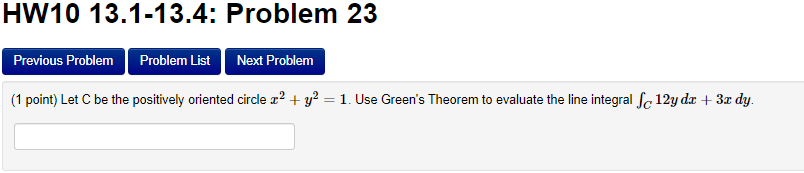 Solved HW10 13.1-13.4: Problem 23 Previous Problem Problem | Chegg.com