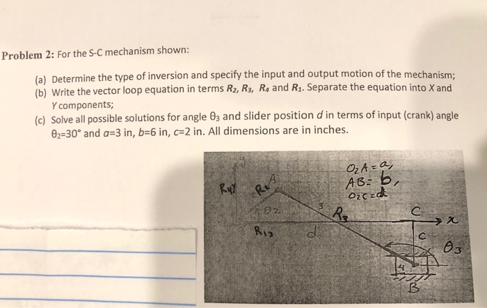 Solved Problem 2: For the S-C mechanism shown: (a) Determine | Chegg.com