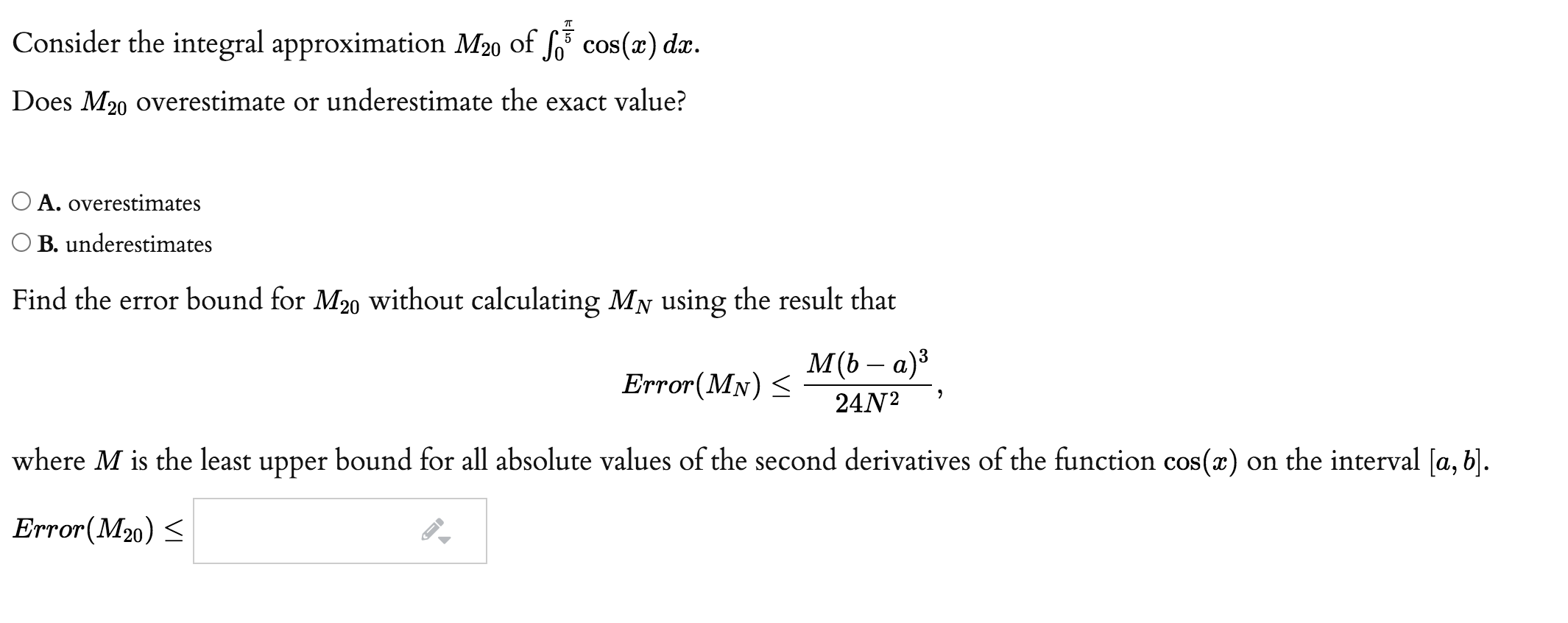 Solved Calculate the approximation to the volume of the | Chegg.com