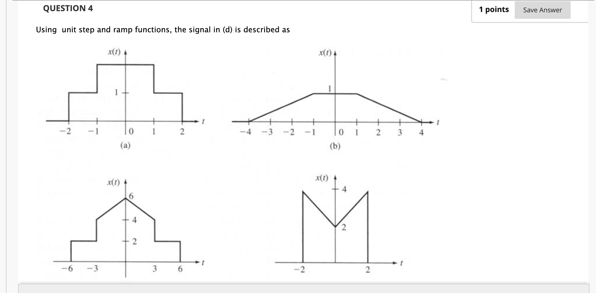 Solved QUESTION 4 1 points Save Answer Using unit step and | Chegg.com