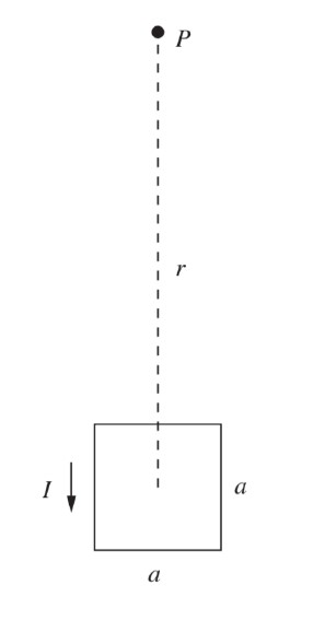 Solved 1. Consider a square loop with current I and side | Chegg.com