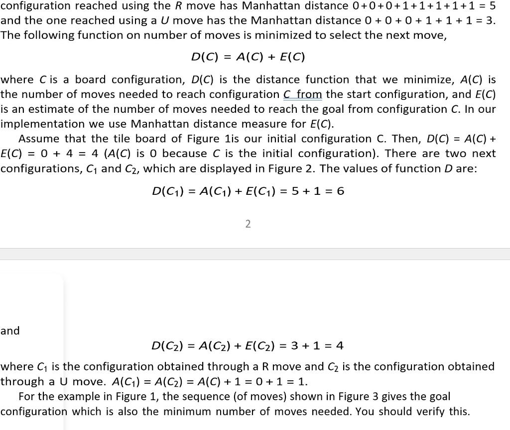 Solved 1 Sliding Tiles In this programming project you are | Chegg.com