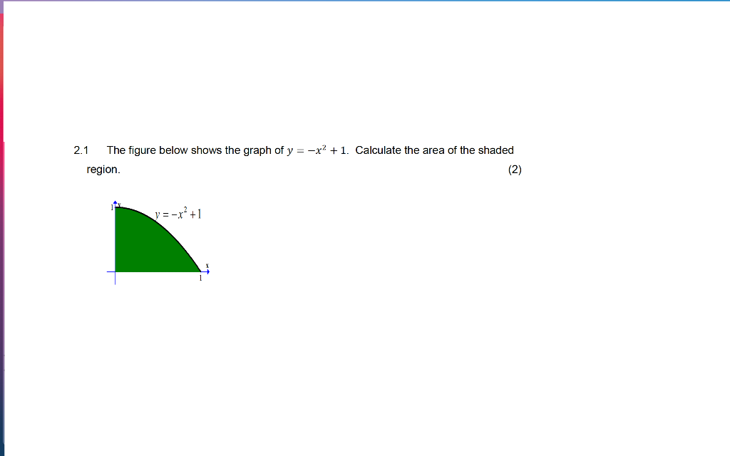 solved-2-1-the-figure-below-shows-the-graph-of-y-x-1-chegg