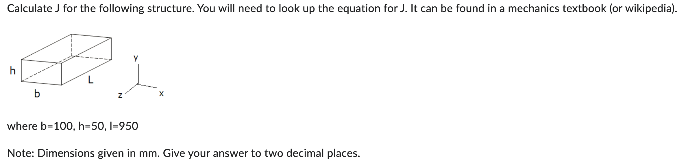 Solved Calculate J for the following structure. You will | Chegg.com