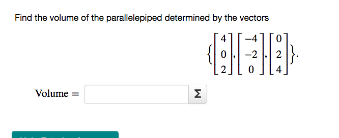 find the area of parallelogram determined by the vectors