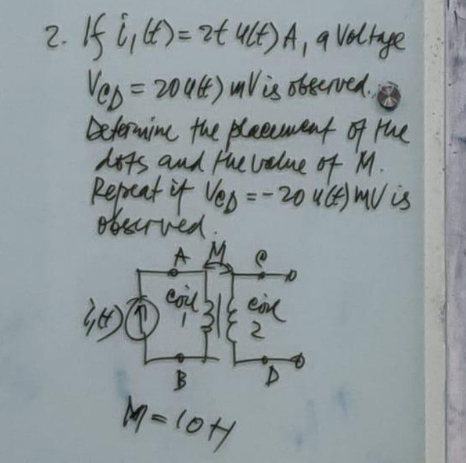 Solved 2 If 8 F 2t Ult A A Voltage Ves 4 Mv Chegg Com
